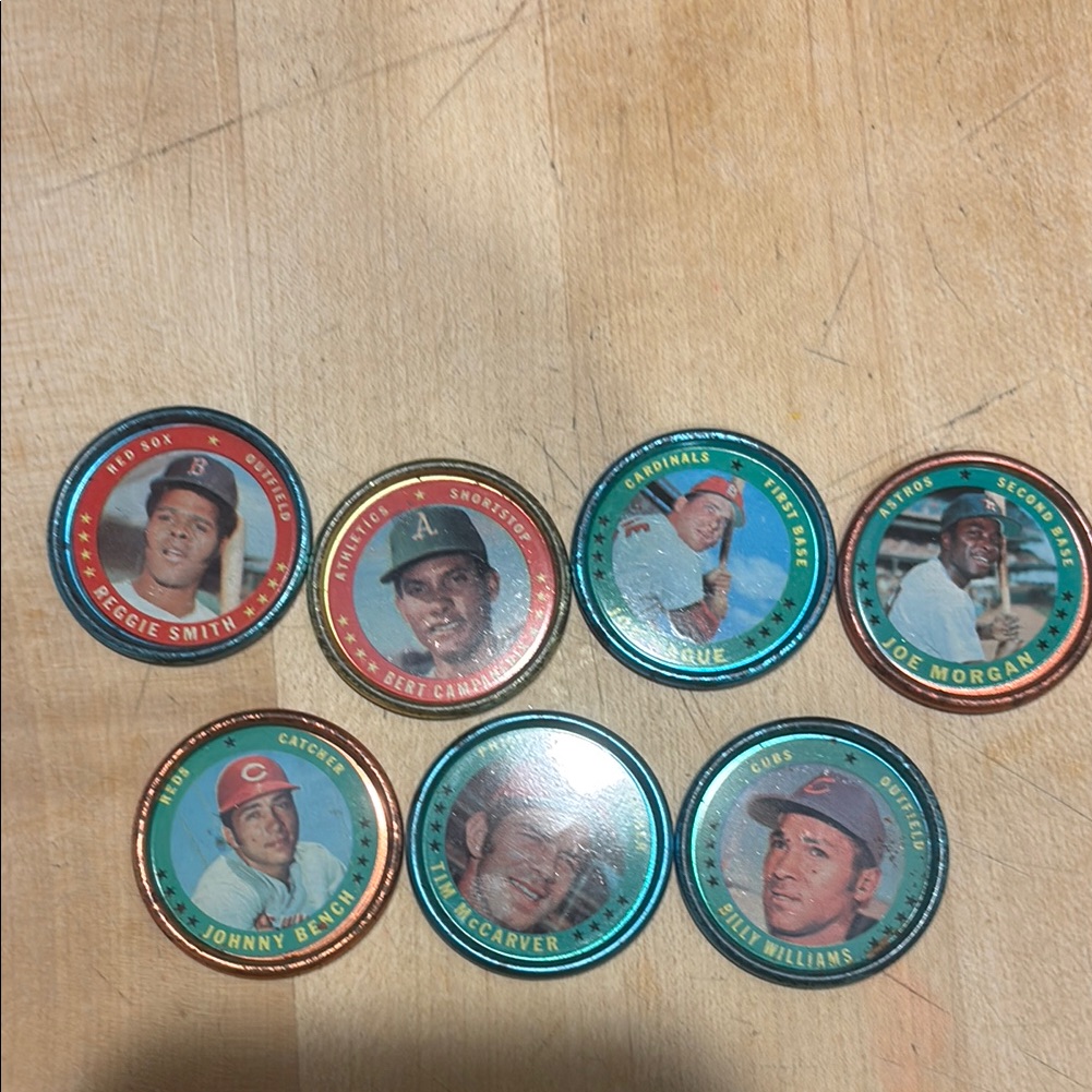 Vintage Baseball Player Collectible Coins